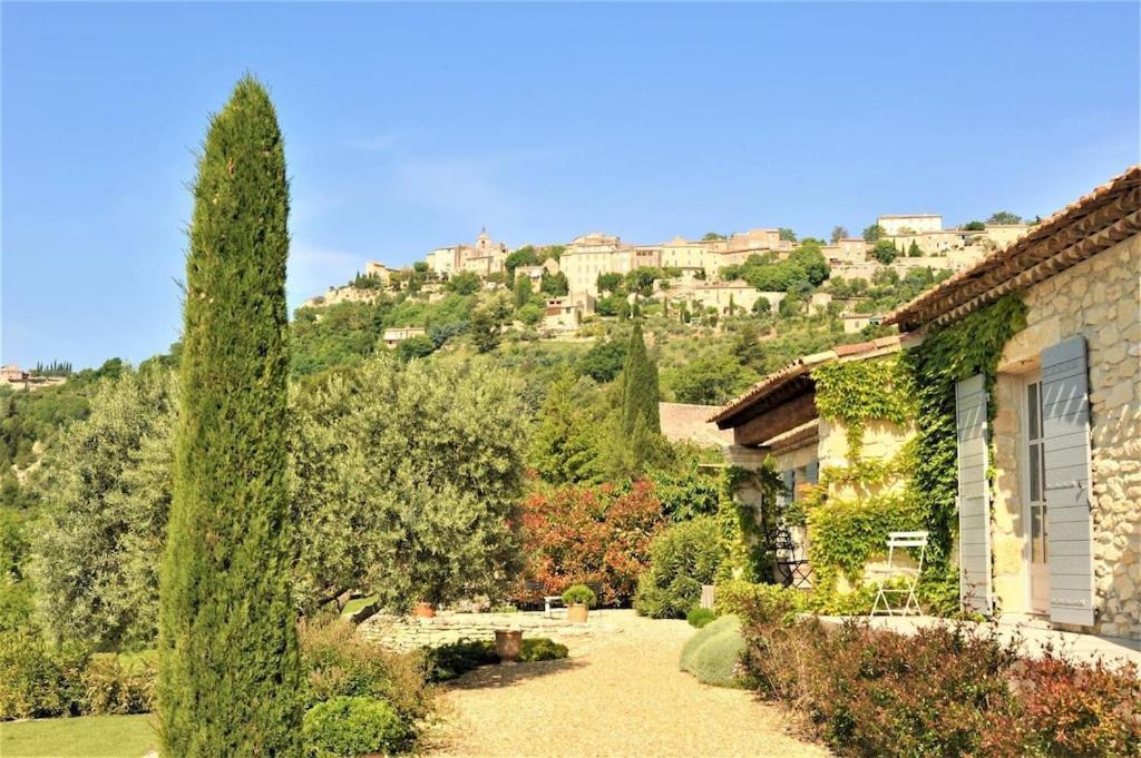 In Gordes, Facing The Entire Luberon Park A Beautiful 5 Bedrooms House Bagian luar foto