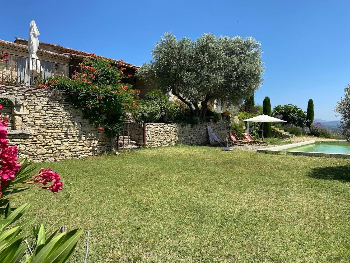 In Gordes, Facing The Entire Luberon Park A Beautiful 5 Bedrooms House Bagian luar foto